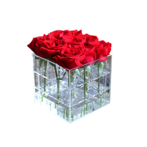acrylic box roses