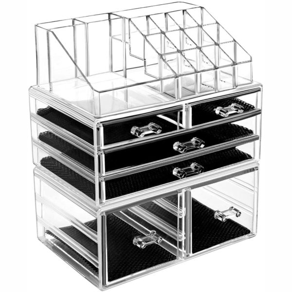 acrylic makeup organizer for drawers